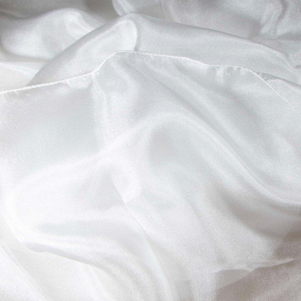 Silk Scarf • 100% Organic Peace Silk • 110 x 110 cm • Natural