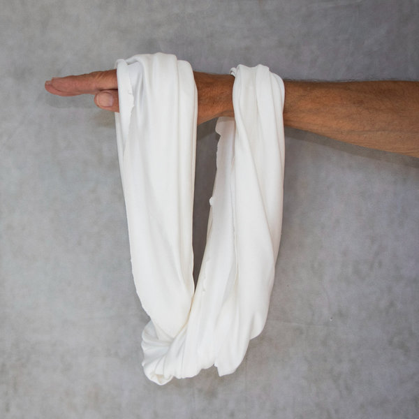 Organic Peace Silk jersey MORA XL • 100% silk natural white