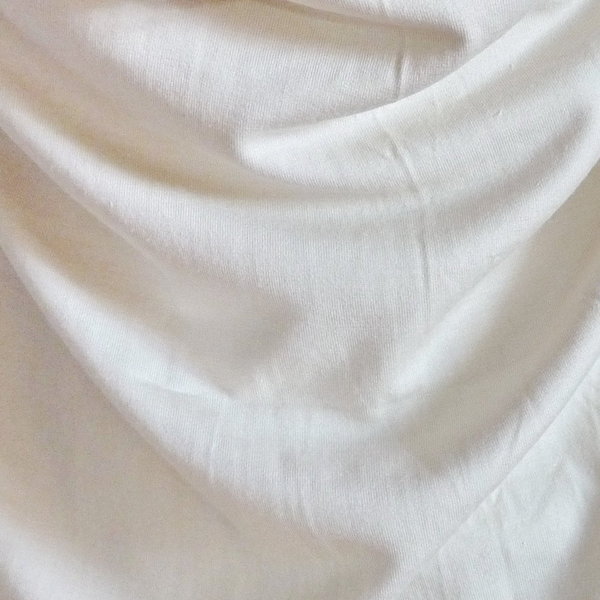 Organic Peace Silk Jersey LW •  100% silk natural white