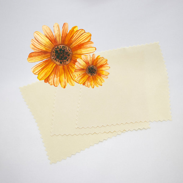 Curative pad organic silk with Calendula • Peace Silk 100% silk