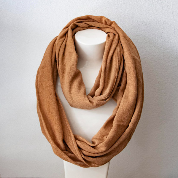 Organic Peace Silk Scarf DEFNE • handwoven & natural dyed • 100% silk
